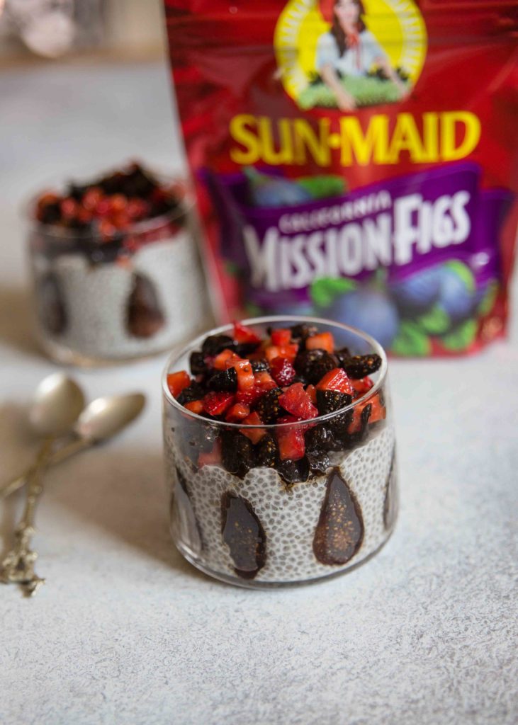 Chia Pudding with Dried Fig Fruit Relish