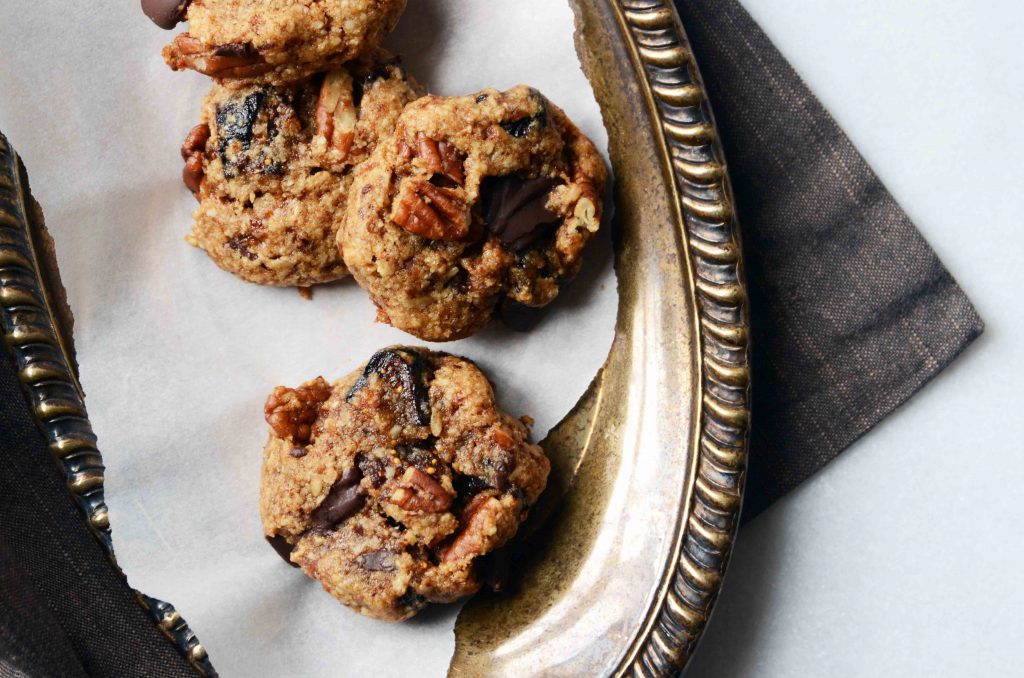 Take breakfast on the go with Fig Pecan Chocolate Breakfast Cookies. This breakfast cookie recipe is easy to make and a family favorite.