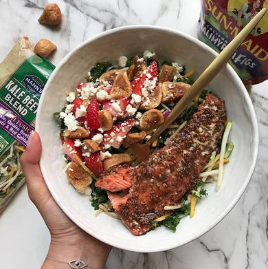 Holyhealth Dried Fig Salad Recipe with Kale Beet Slaw is an easy way to get dinner on the table.