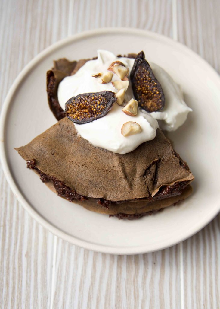Naturally gluten-free, this buckwheat crepe recipe is simple to make. Try our easy as pie fig hazelnut ganache with this buckwheat crepes recipe for dessert.