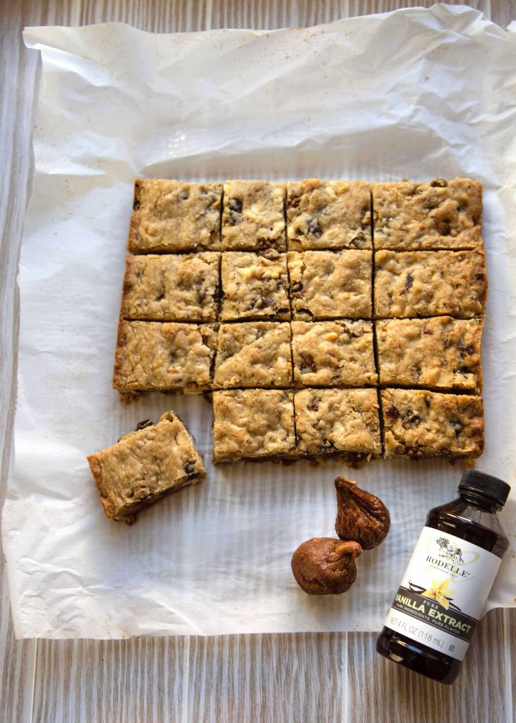 dried fig recipes dessert: Blondies with California Figs