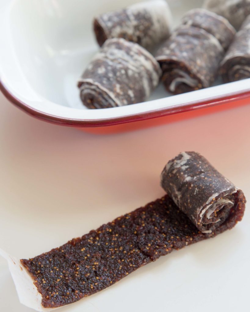 Fruit leather—dehydrator not necessary. This four-ingredient fig fruit jerky can be made in your oven for a do-it-yourself natural fruit roll-up snack