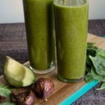 Green Smoothie with Avocado & Dried Figs