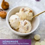 Chocolate lovers, Alice Medrich's white chocolate ice cream recipe is for you! This white chocolate fig ice cream is rich and subtly spiced.