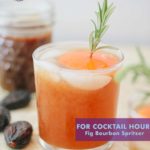 Bourbon drinks warm you up when the weather starts cooling down. Our fig bourbon spritzer makes a great cocktail for cookouts or dinner parties.