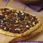 bacon caramelized onion fig and goat cheese pizza