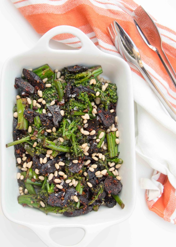 Sauteed broccoli makes a tasty quick side dish. Tossed with figs and topped with pine nuts, garlicky broccoli rabe is a great way to eat more greens.