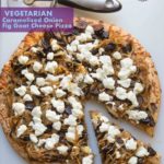 Caramelized onions make fig goat cheese pizza tasty. Use dried mission or golden figs with the caramelized onion—both add sweetness to a hint of balsamic.