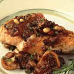 chicken cutlet with figs