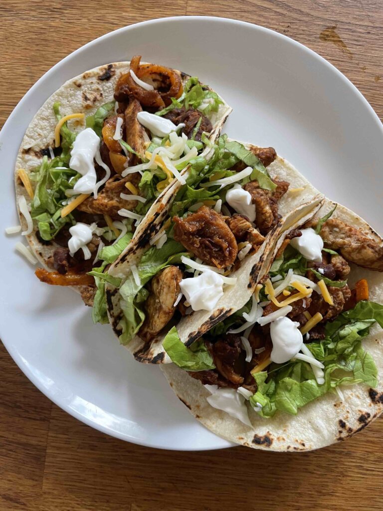 Make every night taco Tuesday night with chicken black bean tacos. Figs and spices make these chicken and black bean tacos irresistible.