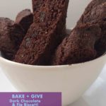 Dark Chocolate Biscotti with Figs