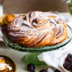 You can make a large Braided Fig Easter Bread Wreath or small buns with this recipe