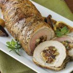 Walnuts, blue cheese & dried figs pack a punch in rolled stuffed pork loin. If you've never prepared stuffed pork loin recipes, they are a showstopper entree.