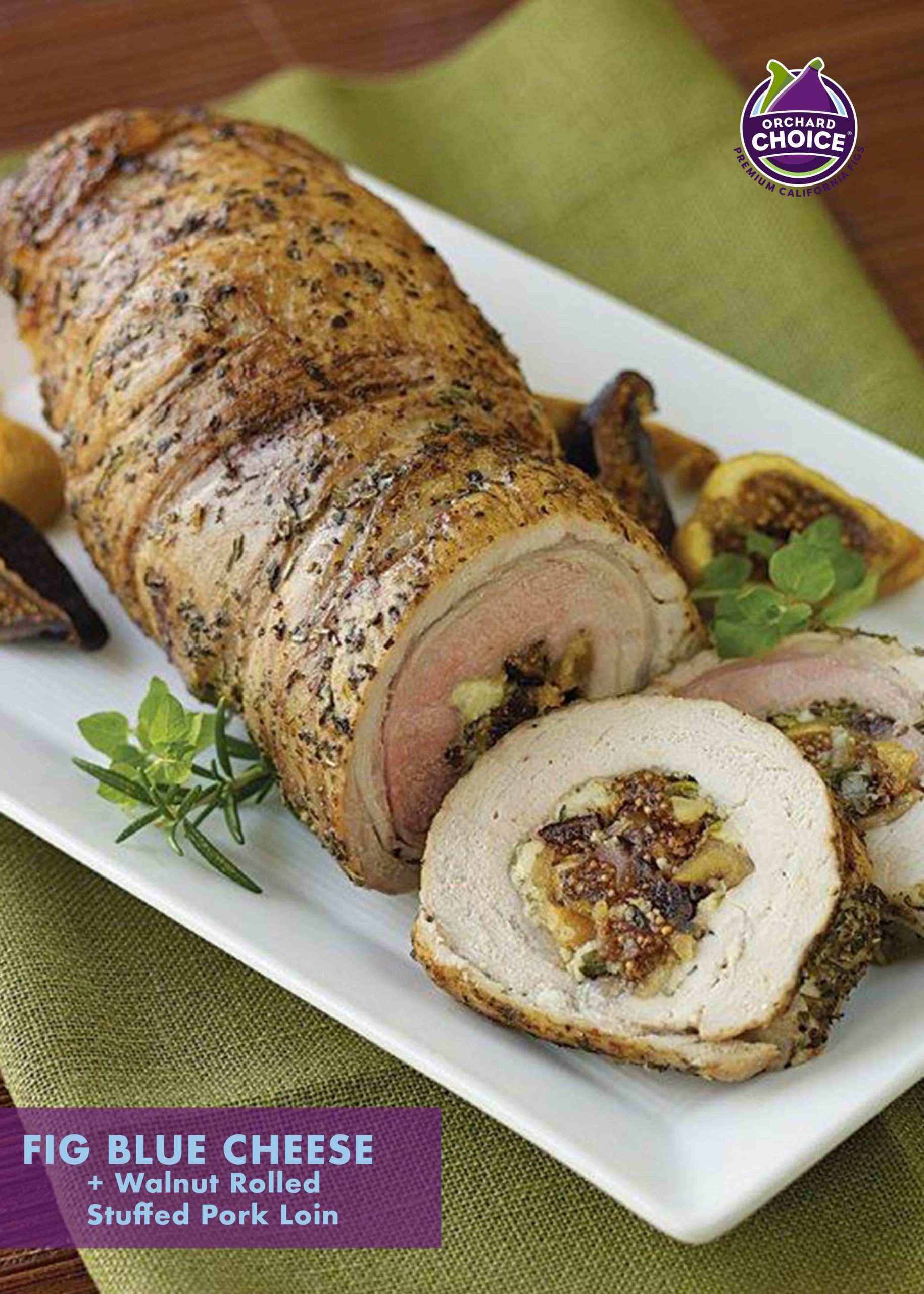 Fig + Blue Cheese Rolled Stuffed Pork Loin – Valley Fig