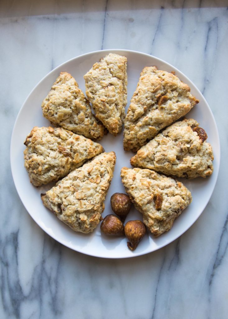 Healthy baking starts with this oat scone recipe. By making scones with oats, dried figs, and almonds, each bite is full of flavor and texture.