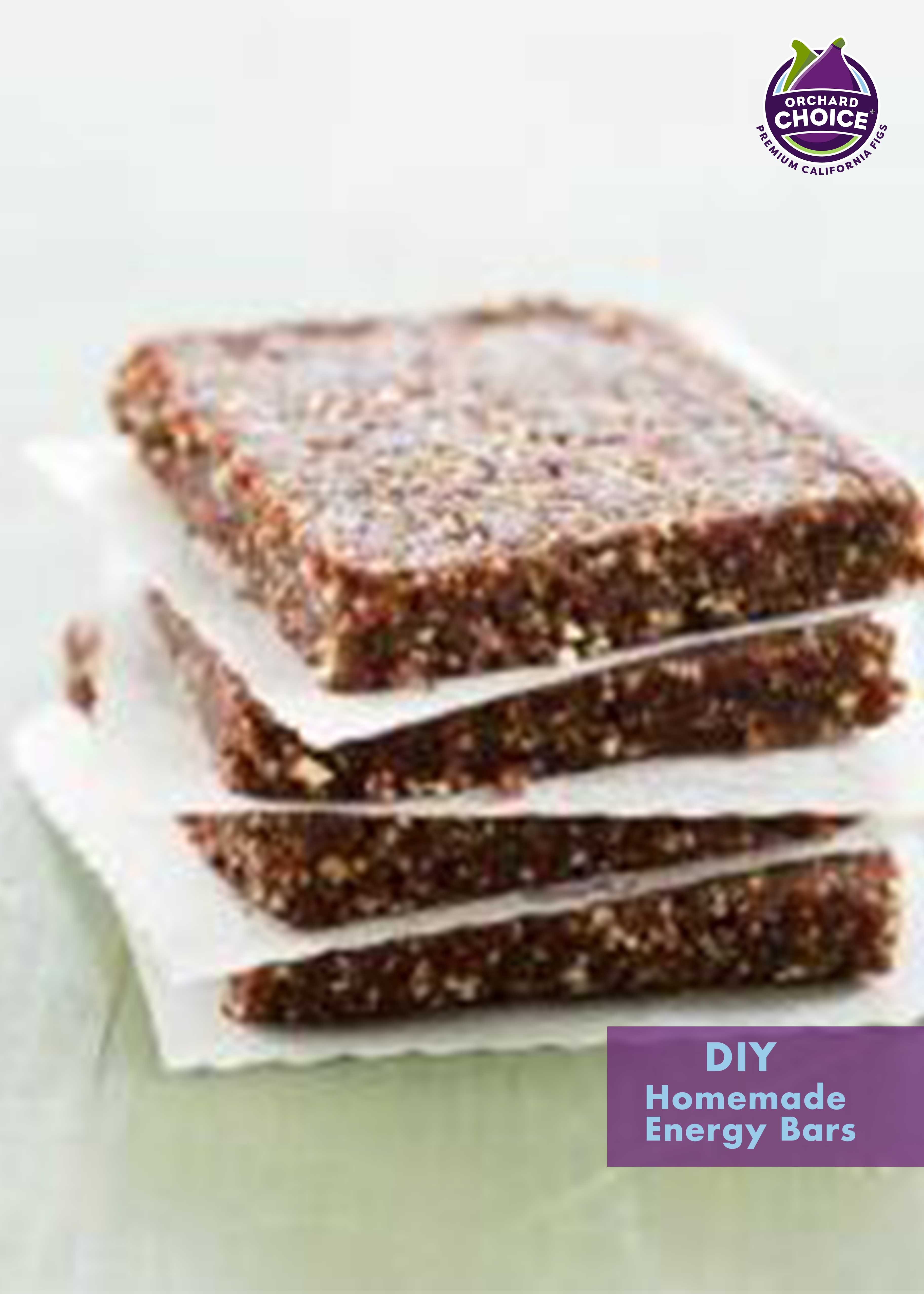 Homemade Dried Fig Energy Bars Valley Fig Growers