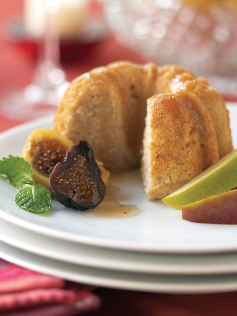 Ginger Pear Cakes with Figs
