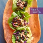 Saucy Fig Grilled Chicken Lettuce Wraps
