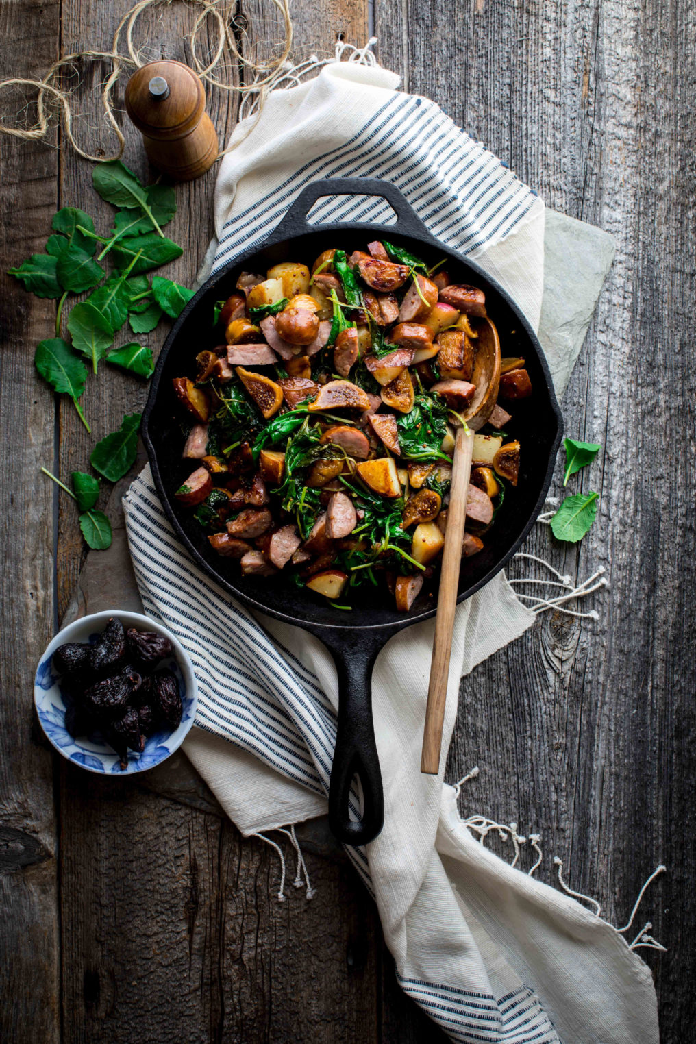 One skillet dinner for the win. Chicken Sausage Hash with Figs is the easy hash recipe that's hearty and great for brunch or dinner.