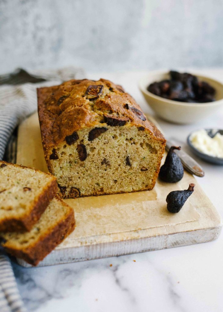 Easy Zucchini Pineapple Bread with Figs