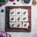 moist fig cake with greek yogurt frosting