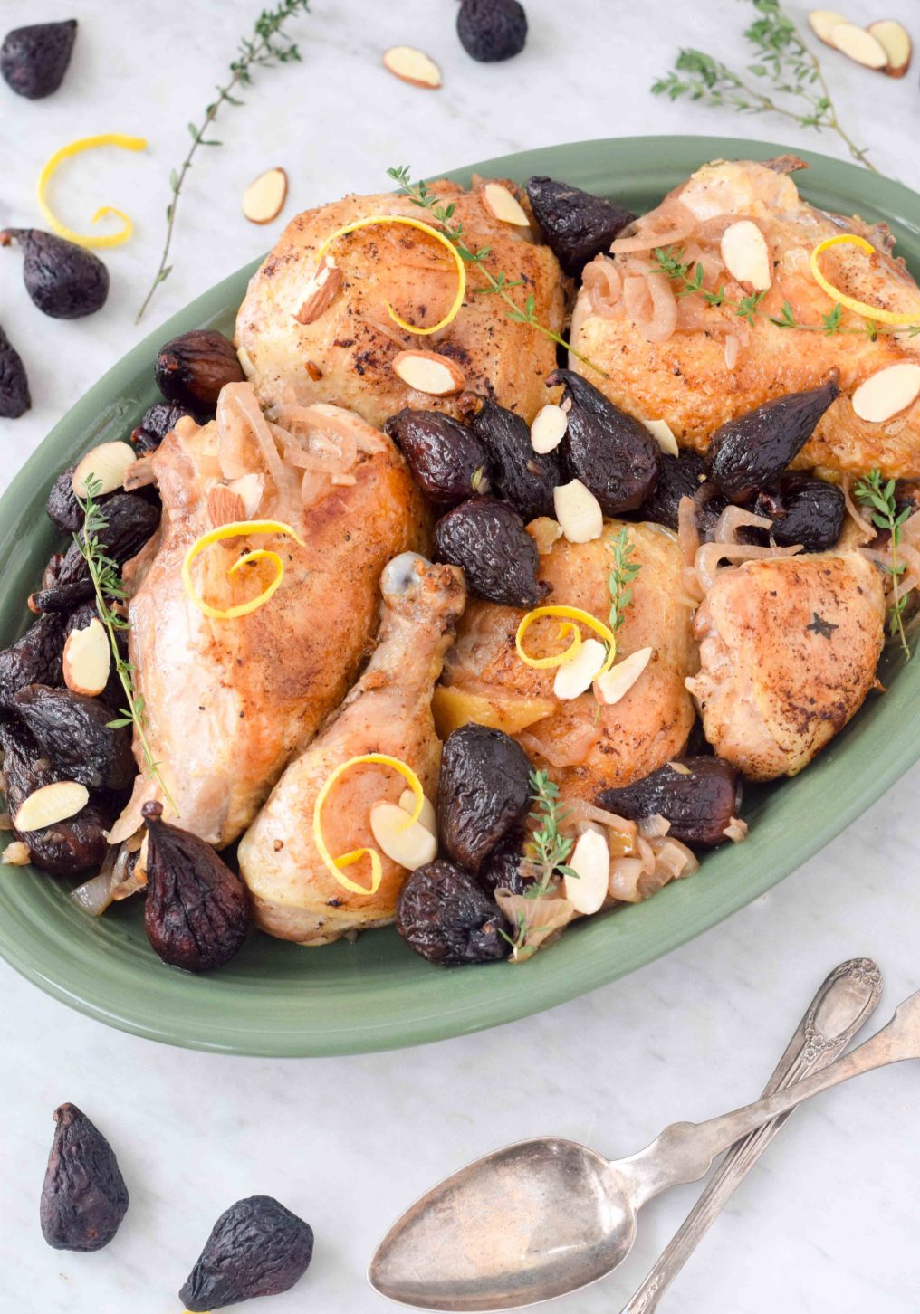 Preserved Lemon Chicken with Almonds and Figs