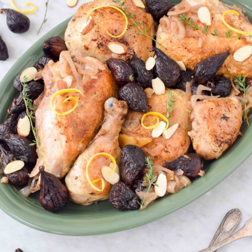 Preserved Lemon Chicken with Almonds and Figs