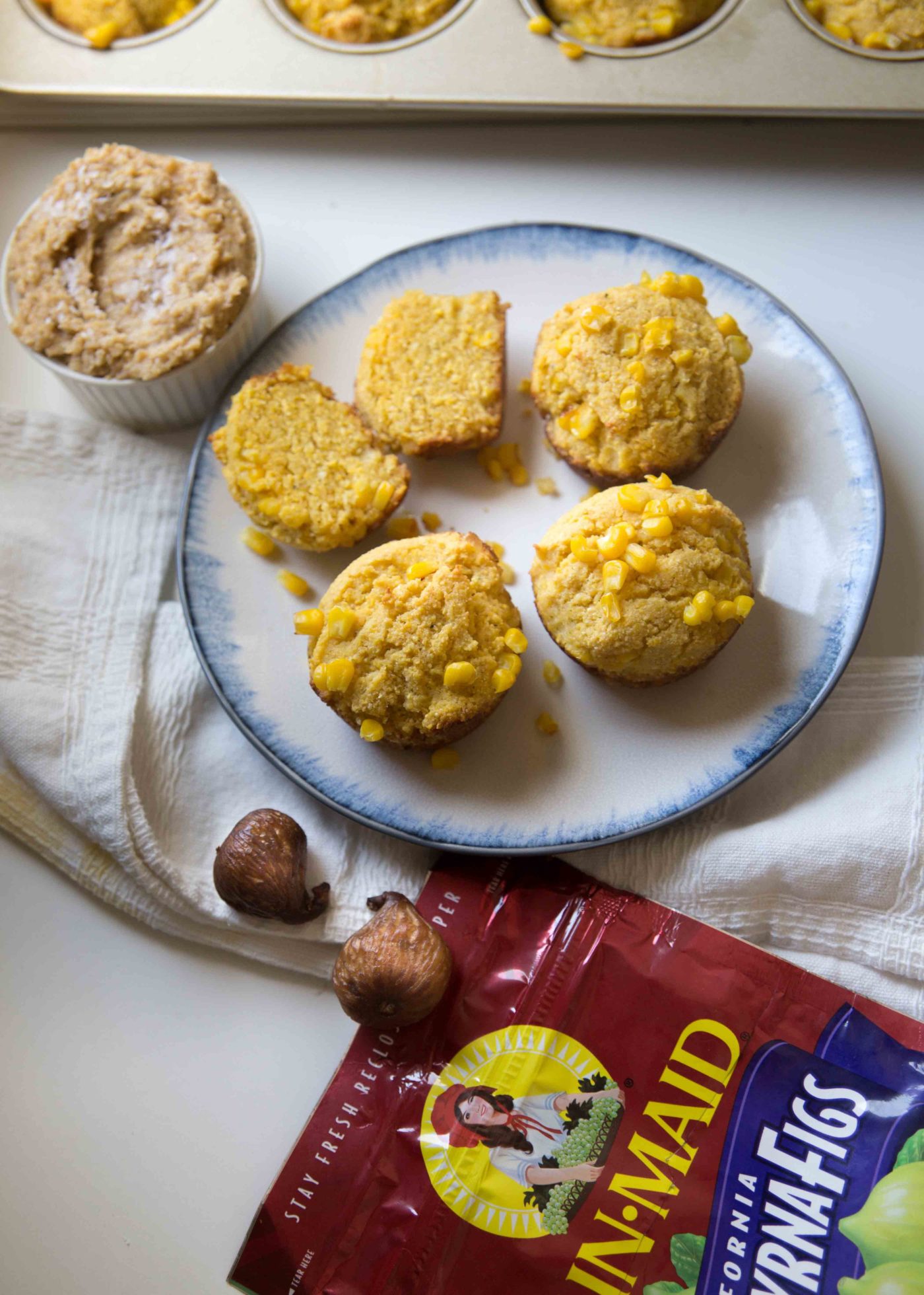 Buttermilk Cornbread Muffins With Honey Fig Butter