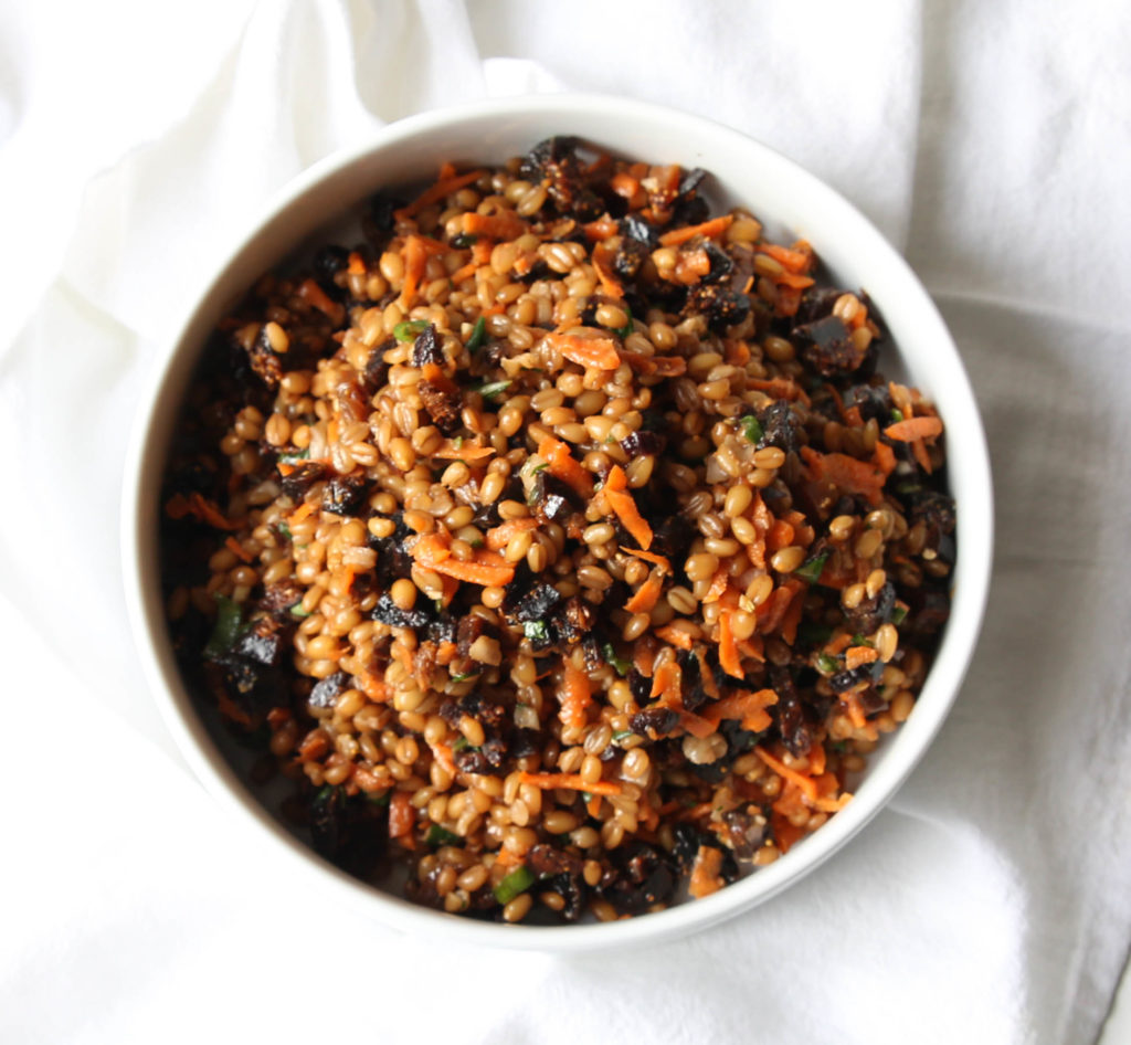 Wheat Berry Salad is one of our favorite fig recipes to take to picnics.