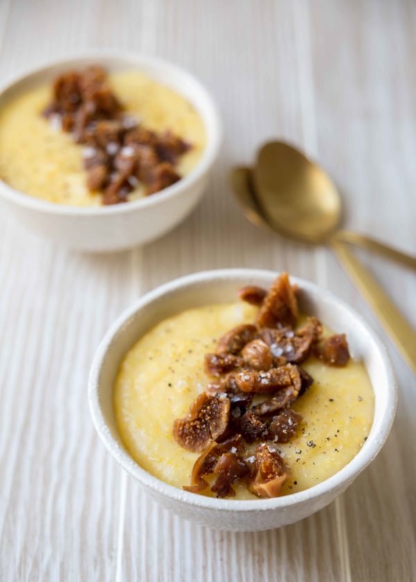 Parmesan Creamy Polenta Recipe with Figs Valley Fig Growers