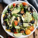cabbage chopped salad with dried figs