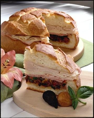 easy mediterranean picnic sandwich