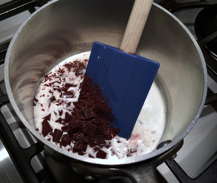 whisk in chocolate