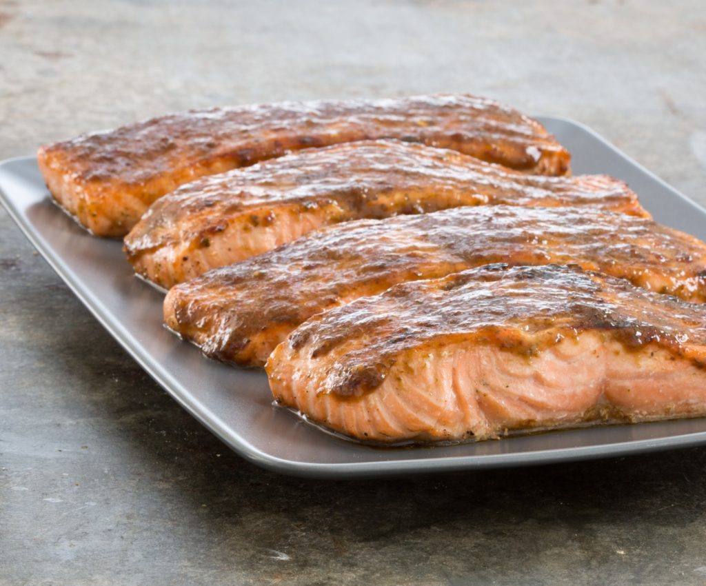 Sweet and Saucy Charcoal Grilled Salmon with Lime-Fig Glaze