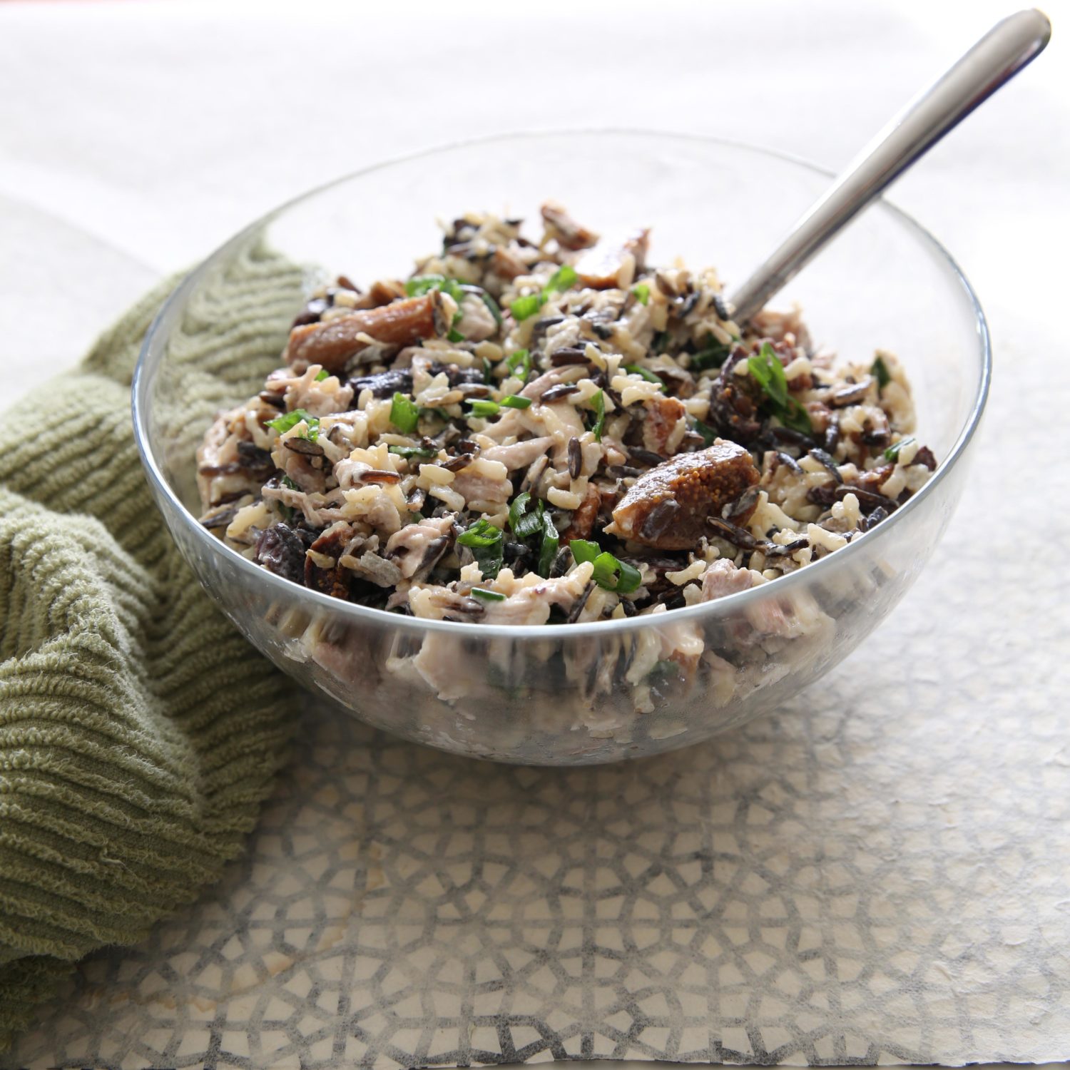 Wild Rice Fig Chicken Salad Recipe Valley Fig Growers
