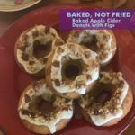 baked apple cider donuts with figs