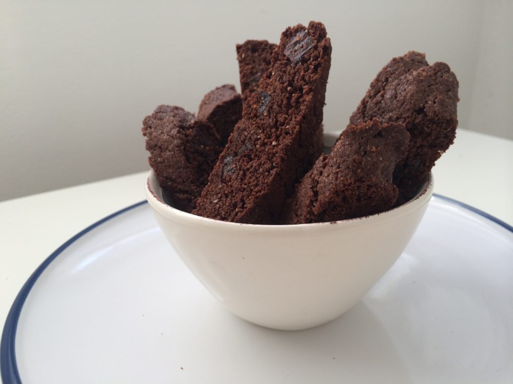 Adding dark chocolate to fig biscotti is a genius move. You might be surprised how often you get a recipe request for these Dark Chocolate Biscotti.