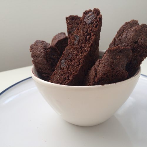 Adding dark chocolate to fig biscotti is a genius move. You might be surprised how often you get a recipe request for these Dark Chocolate Biscotti.