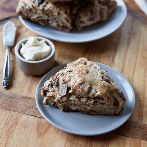 If you prefer salty foods for breakfast, you'll love this savory scone recipe. Fig & Caramelized Savory Scones are great for brunch too!