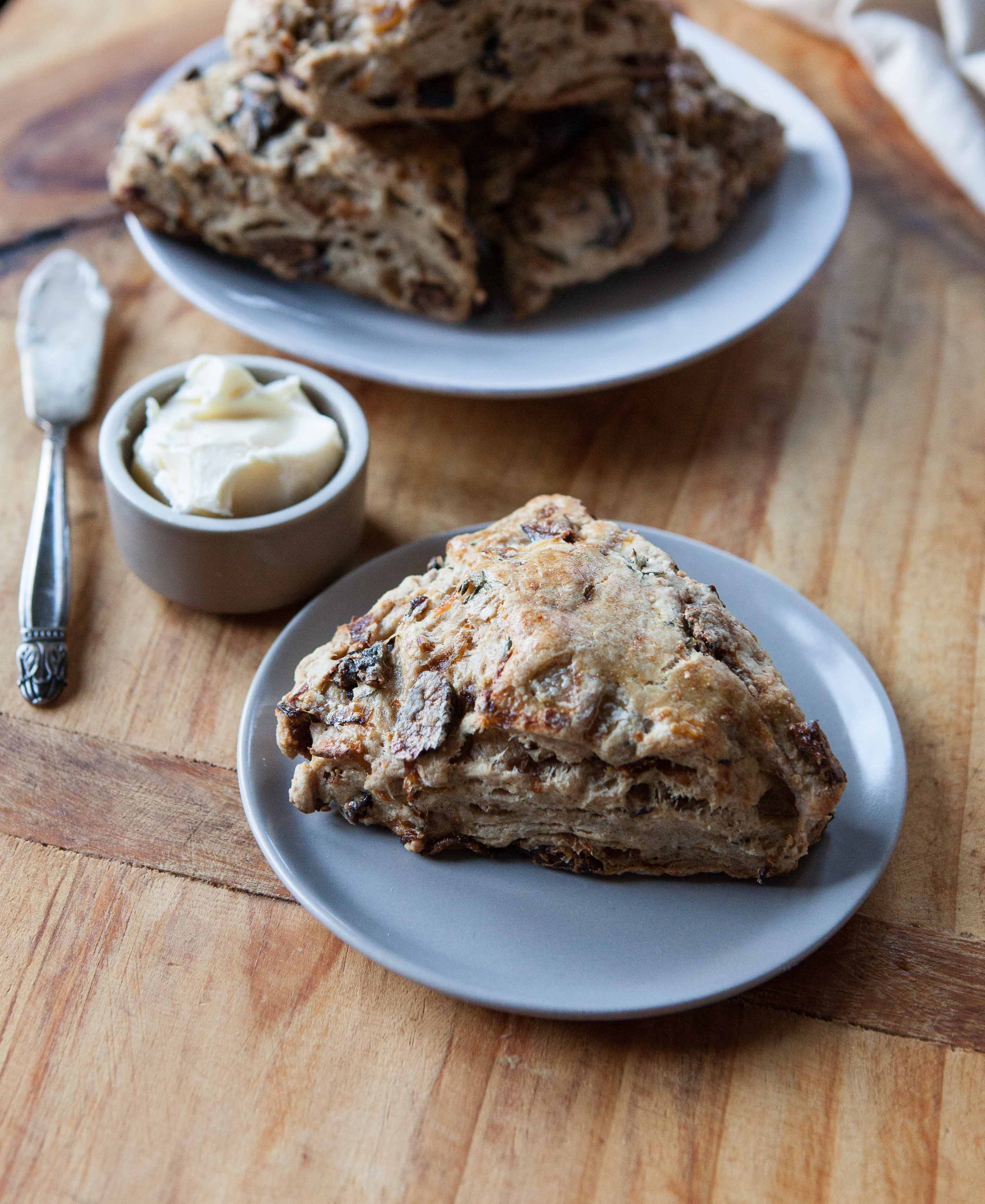 Fig and Caramelized Onion Savory Scones