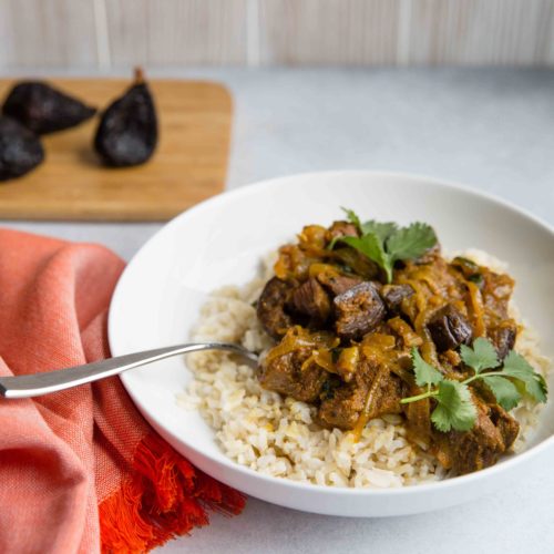 Lamb Curry with Figs