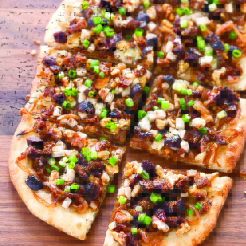 Rustic Caramelized Onion Tart with Figs Turkey Blue Cheese