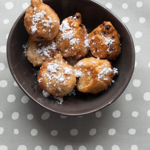 For Hanukkah, make easy holiday desserts like Dried Fig Fritters. Add this sweet treat to your fritter recipes.