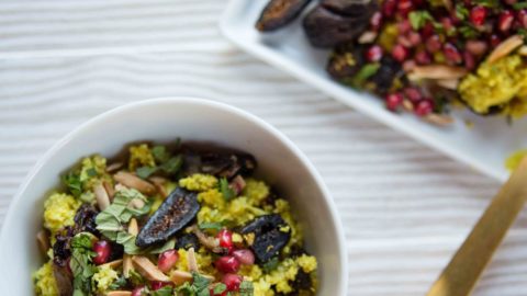 Jeweled Cauliflower Rice with California Figs