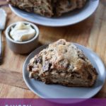 caramelized onion and fig savory scones