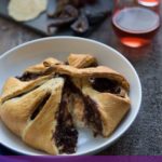 chocolate brie en croute with figs