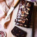 gluten free chocolate cake with figs