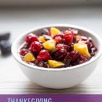 homemade cranberry sauce with figs and oranges