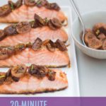oven baked salmon with fig soy ginger glaze