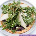 Switch up your salad routine and make lunch easy and light with arugula flatbread salad pizza. Prep mix-ins ahead of time for quick meals during the week.